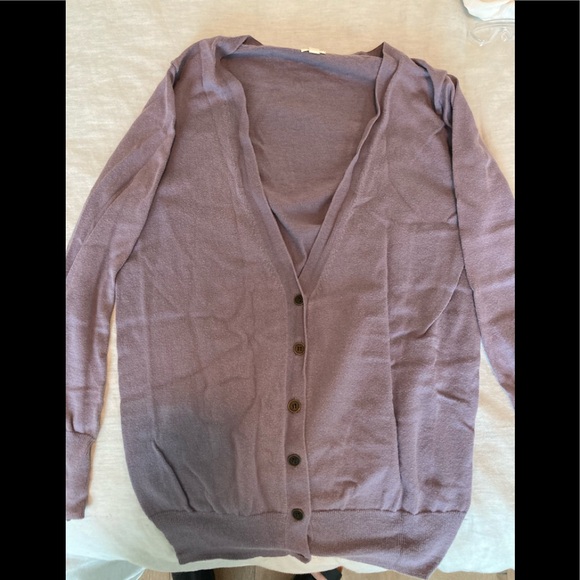 J. Crew Sweaters J Crew V Neck Lavender Cardigan Poshmark